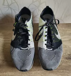 Nike Flyknit Racer Black White Volt 526628-011 Schuhe Sneaker Schwarz Weiß EU 47 - Bild 1 von 9