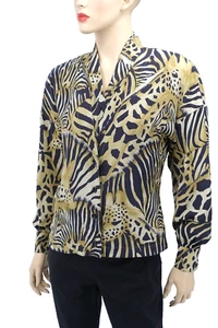 TOP ESCADA MARGARETHA LEY IN SETA STAMPA LEOPARDO TAGLIA 34 - Foto 1 di 6