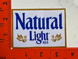 Parche para planchar cerveza Anheuser Busch luz natural logotipo vintage - Imagen 1 de 1