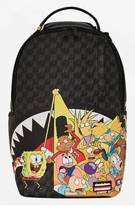 Mochila Sprayground x Nickelodeon Años 90 Negra Abarrotada EDICIÓN LIMITADA CON ETIQUETAS - Imagen 1 de 8