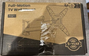 New Full Motion TV Wall Mount PISFI Up to 44 Pounds - Picture 1 of 2
