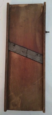 Antique Wooden Cabbage Kraut Cutter Slaw Slicer Shredder Rustic 17" Vintage - Image 1 of 4