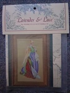 New! Lavender & Lace cross stitch chart "In The Arms Of An Angel" - Picture 1 of 5