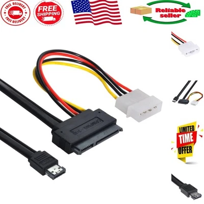 Compact 50cm eSATA to SATA Data Transfer Cable - Ideal for 2.5"/3.5" Drives - Image 1 of 4