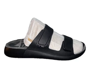 NEU! Ecco Sandalen Damen Gr. 41 (US 10) Cozmo 2.0 Zweiband-Pantoletten verstellbare Riemen schwarz - Bild 1 von 15