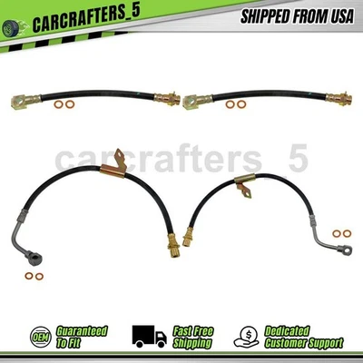 4 mangueras hidráulicas de freno delantero trasero para Oldsmobile Bravada 1997 4,3 L Foto 1 de 4