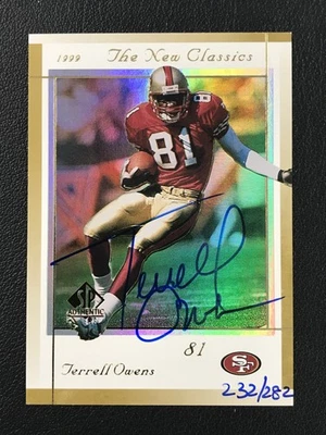 2000 SP Authentic Buyback Auto #NC8 Terrell Owens 49ers ON-CARD AUTO /282 - Image 1 of 2