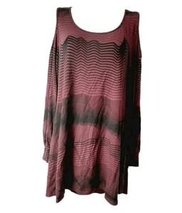 Tunica Soma morbida jersey spalle fredde colore metlit abbigliamento casual nuova con etichetta top - Foto 1 di 4