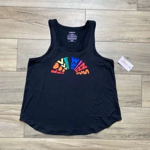 Joyspun Damen Rainbow Pride Love Wins Grafik Pyjama Tank Top Größe M Schwarz - Bild 1 von 8