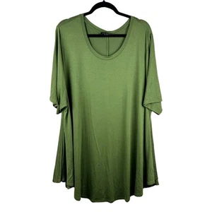 Lane Bryant olivgrün Tunika Top Übergröße Swing-Stil lässig bequem - Bild 1 von 4