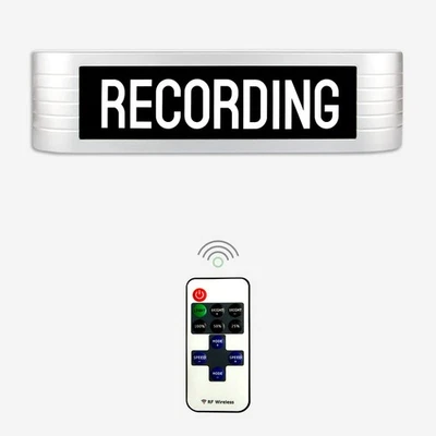 Recording Studio LED Light, Illuminated Sign, Many Lighting Modes Wireless Us... - Image 1 of 4