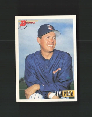 1993 Bowman #54 Jim Pena San Diego Padres Rookie MM - Image 1 of 2