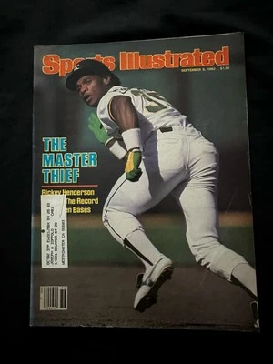 1982 Sports Illustrated Rickey Henderson First SI Issue The Master Thief A's HOF - Image 1 of 2