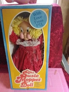 Poupée ancienne 1985 PTL Club The Susie Moppet par Jim & Tammy Baker BOITE D'ORIGINE - Photo 1/3