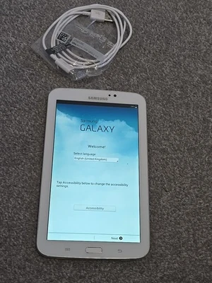 Samsung Galaxy Tab 3 7.0 SM-T210 Tablet Wi-Fi – Android – 8GB – White – Used - Image 1 of 4