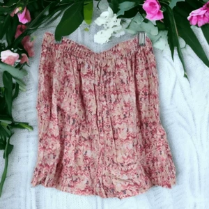 Abercrombie Kids Cute Pink Printed Girls L (14) Summer Skirt A-line Casual Knee - Picture 1 of 7