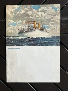 1940s Canadian Pacific - The Dominion Railroad Menu / Empress of Canada Cover - Picture 1 of 2