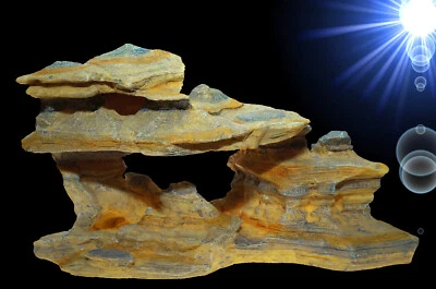 Aquarium Deko großer 🍀 COLORADO ROCK 🍀 Felsen Höhle Barsche Terrarium Zubehör - Bild 1 von 3