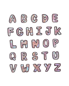 Stoney Clover Lane Silver Holo Bubble Letter Patch - Picture 1 of 27