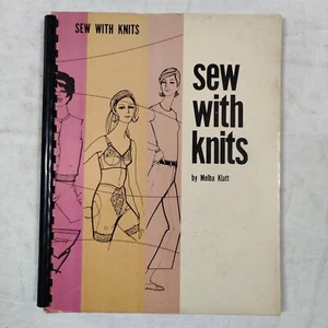 Rare 1972 Sew with Knits Yarn Knitting Crochet Pattern Book By Melba Klatt - Picture 1 of 24