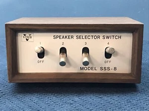 Vanco SSS-8 Speaker Selector Switch Wood Cabinet - Picture 1 of 7