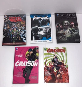 DC Comics lote de novelas gráficas mixtas (5) tapa dura/blando - Imagen 1 de 3