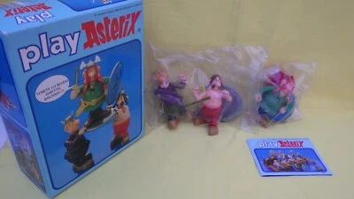 Play Asterix Figur  Majestix Schild und Träger 80er Jahre Vintage Toycloud  OVP - Bild 1 von 4