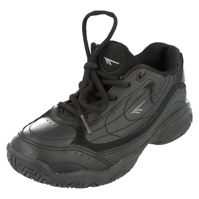 Zapatillas con cordones de cuero negro Hi-Tec para niños: Rush Foto 1 de 4