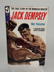 Jack Dempsey by Nat Fleischer True Story Manassa Mauler 1949 Paperback Boxing - Picture 1 of 9