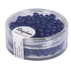 Perline Indiane, 4,5 MM Ø, Blu Scuro, Scatola 17 G - Foto 1 di 2