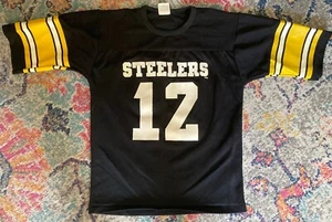 Vintage Terry Bradshaw Rawlings NFL Pittsburgh Steelers Jersey Youth XL 18-20 - Picture 1 of 8