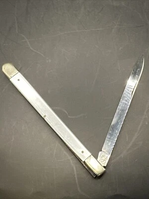 "Navaja de bolsillo plegable vintage Sabre Japón 677 acero inoxidable 9"" lucite" Foto 1 de 4