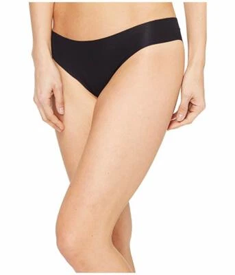 Hanro Black Invisible Cotton Brazilian Panty L74254 Women's Size S - Image 1 of 3