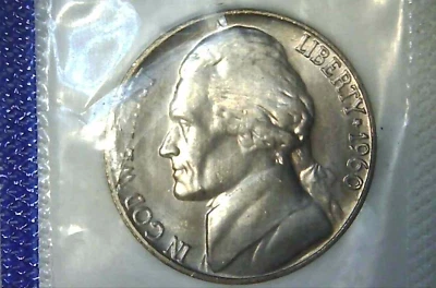 1960-P 5C Jefferson Nickel BU M/S 24oc0318-3 - Image 1 of 4