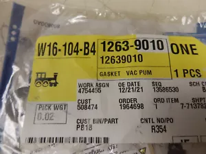 Junta de bomba de vacío genuina GM 12639010 14-19 GM Chevrolet Silverado GMC Sierra - Imagen 1 de 2