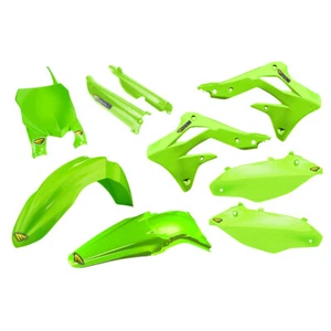 Cycra Powerflow Complete Plastic Kit Set Green Fits KAWASAKI KX450F 2013-2015 - Picture 1 of 1