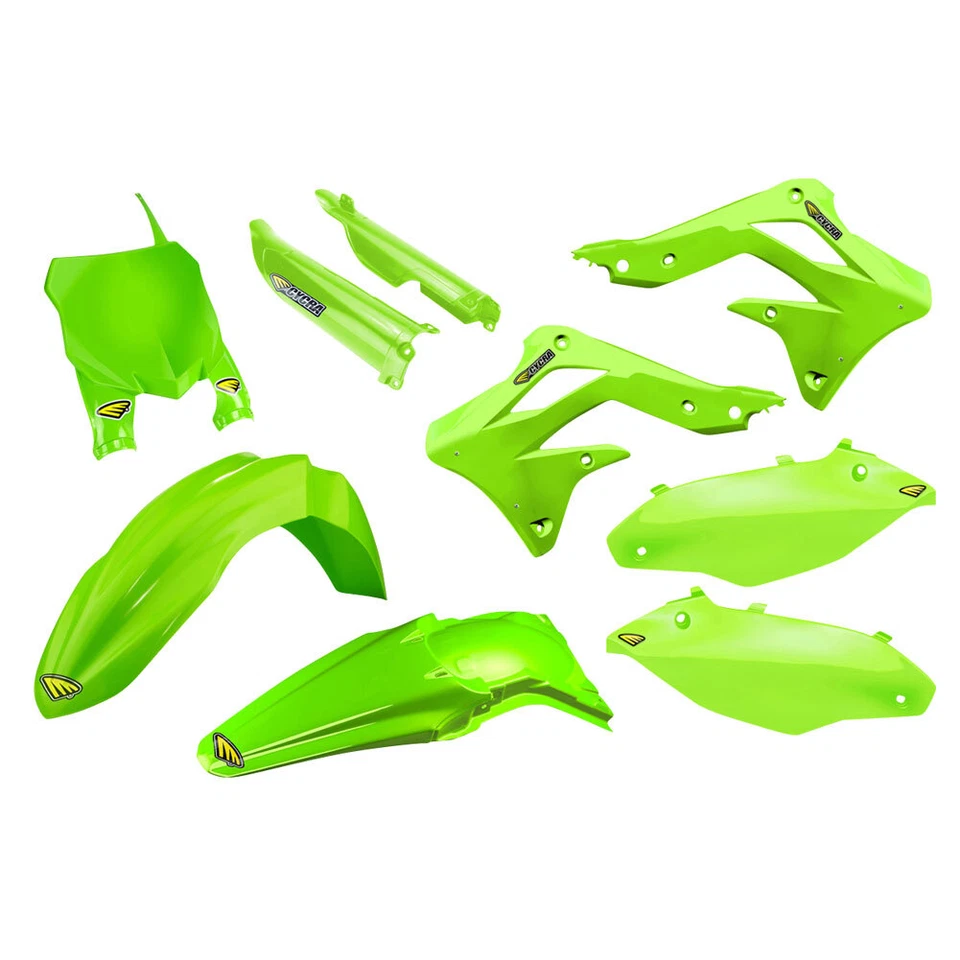 Cycra Powerflow Complete Plastic Kit Set Green Fits KAWASAKI KX450F 2013-2015 - Image 1 of 1