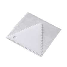 Cake Icing Spatula Decorating Tool Saw Tooth Plastic Baking Cream Edge Smoothing
