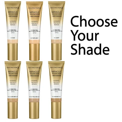 Max Factor Miracle Second Skin feuchtigkeitsspendende Foundation LSF 20 Farbton wählbar
