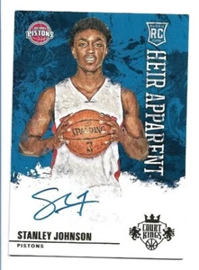 Stanley Johnson 2015-16 Panini Court Kings heredero aparente autógrafo novato automático - Imagen 1 de 2