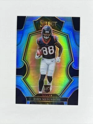 2022 Select John Metchie III Light Blue Prizm Premier Level Rookie RC #49/99 - Image 1 of 2
