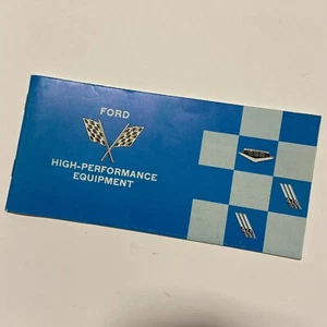 1966 Ford High Performance Equipment Brochure Glove Box Catalog 390 428 - Picture 1 of 7