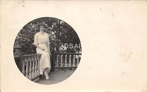 B68/ Newport Maine Me RPPC Real Photo Postcard 1913 Beautiful Woman - Picture 1 of 2