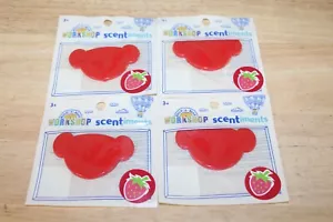 Build A Bear Workshop SCENTIMENTS Discs, Lot of 4, Strawberry Scent - Picture 1 of 2
