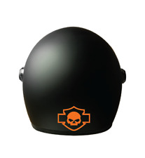 Harley Skull Logo Vinyl Decal - Motorcycle Helmet - Decal - Harley Davidson