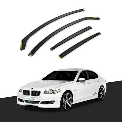 BMW 5 Series F10 2010-2017 4 Door Saloon Wind Deflectors 4pc Tinted - Image 1 of 4