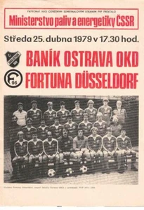 Cuaderno de programa de fútbol 78/79 EC Banik Ostrau / Ostrava - F. Düsseldorf - Imagen 1 de 1