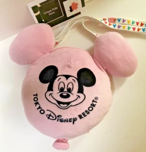 Japan Tokyo Disney Resort Mickey Balloon Shoulder Bag Pink Limited - Picture 1 of 8