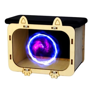 3D Holograficzny telefon kinowy Projektor Wodden Niezmontowany zestaw Akcesoria - Zdjęcie 1 z 14