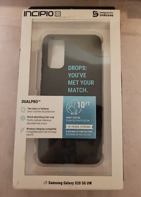 Incipio DualPro Phone Case for Samsung Galaxy S20 5G UW Dual-Layer Cover Black - Image 1 of 4